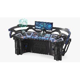 3D Futuristic Control Panel